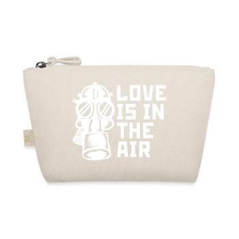 Gas mask love in air - Organic Pouch - nature - Front