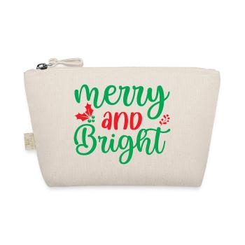 merry and bright - Christmas party - Organic Pouch - nature - Front