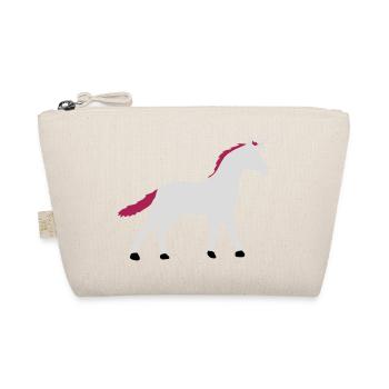 Unicorn Silhouette Outline Shadow - Organic Pouch - nature - Front