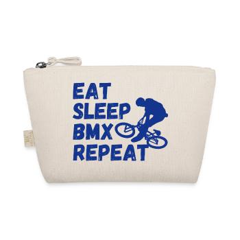 eat sleep bmx repeat - Radsport-Humor - Bio-Täschchen - Natur - Vorne