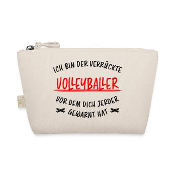 Volleyball Lustige Spruch Beachvolleyball Geschenk - Bio-Täschchen - Natur - Vorne