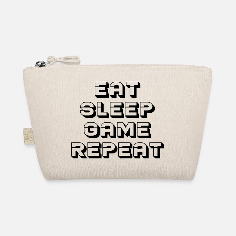 EAT SLEEP GAME REPEAT Organic Pouch