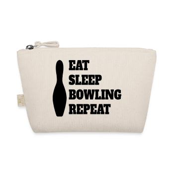 Bowling Gift Bowling Bowling Bowler Bowling Ball - Organic Pouch - nature - Front