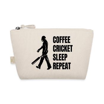 Kricket Spruch Kricketfan Team Cricket Geschenk - Bio-Täschchen - Natur - Vorne