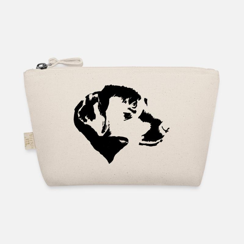 Labrador Retriever im Profil, einfarbig Bio-Täschchen