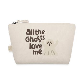 Halloween tous les fantômes m'aiment fantôme mignon - Trousse biologique - nature - Devant
