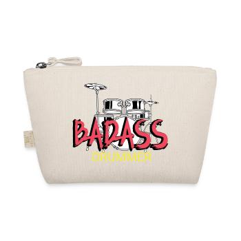 Badass Schlagzeuger Punk Gift - Bio-Täschchen - Natur - Vorne