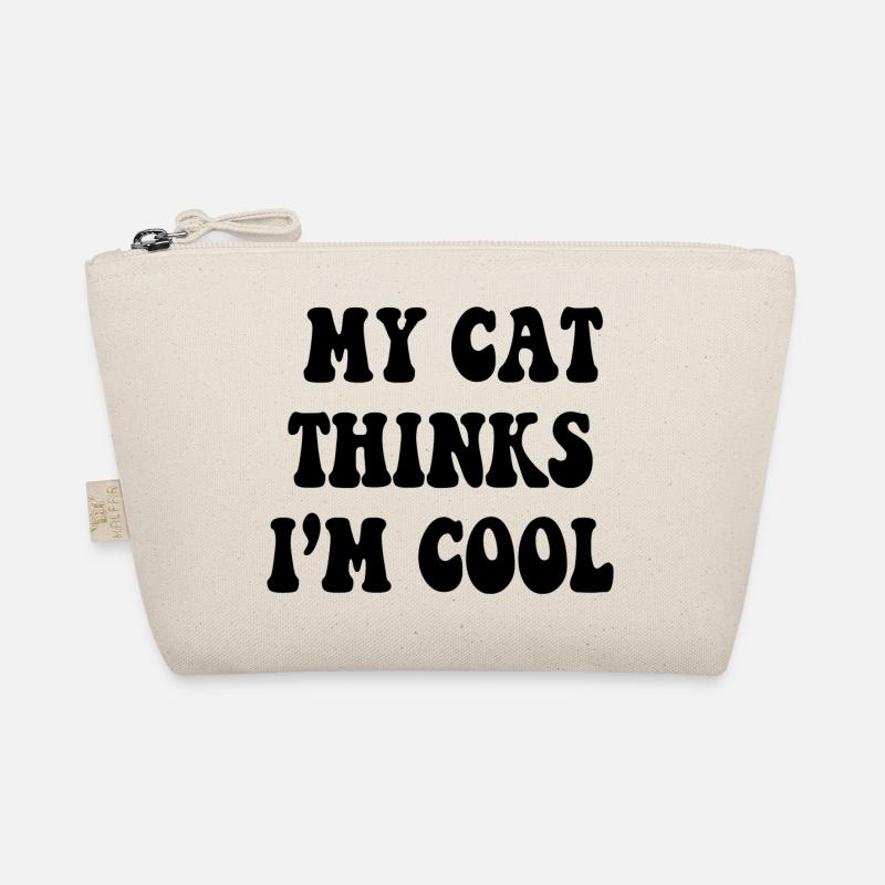 Meine Katze denkt, dass ich cool bin Bio-Täschchen