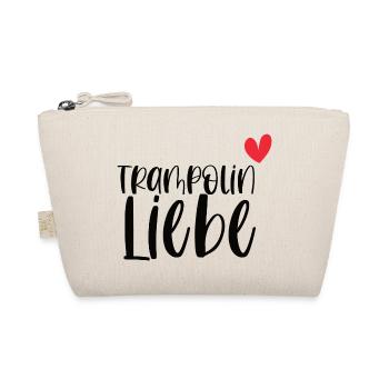 Trampolin Liebe Jumping Fitness Geschenk - Bio-Täschchen - Natur - Vorne