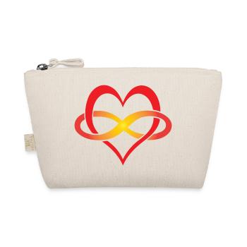 I love you for infinity - Organic Pouch - nature - Front