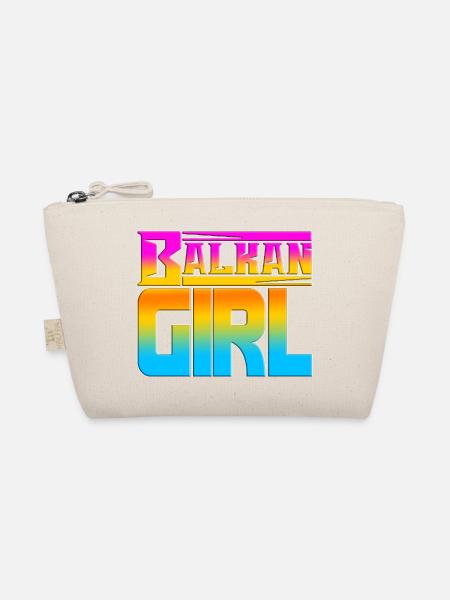 balkan croatia bosnia serbia juge exyu boy girl - Organic Pouch - nature - Front