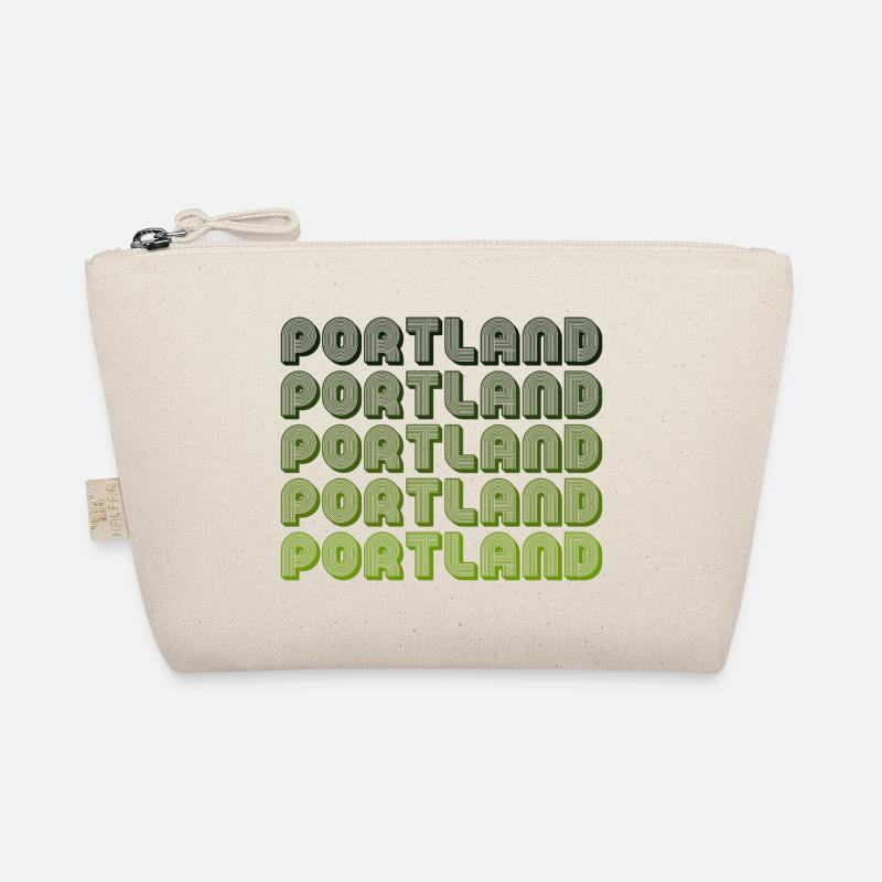 Portland Retro Gradient Pattern Organic Pouch