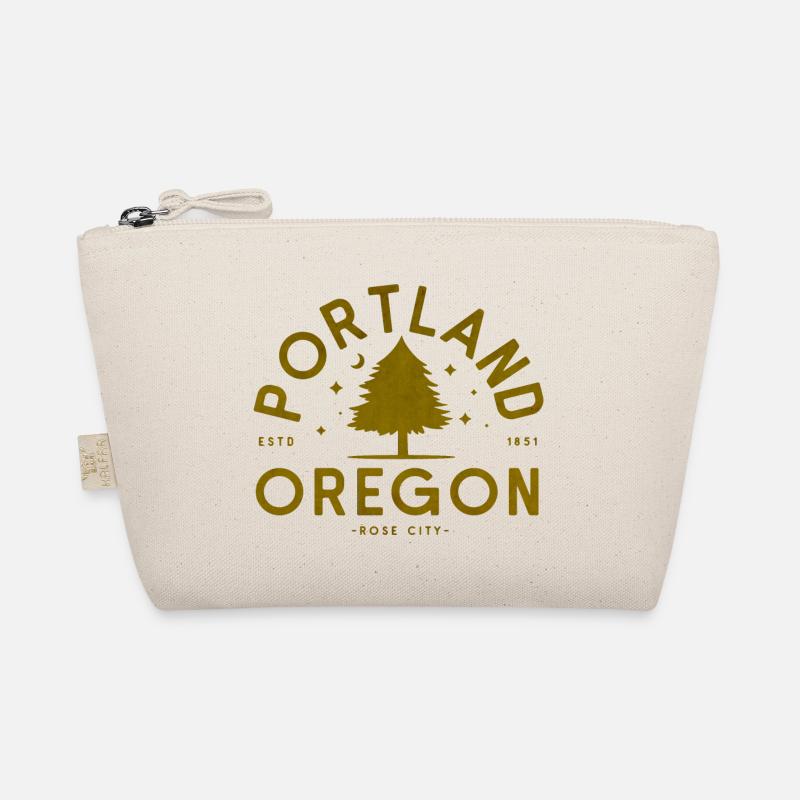 Portland Oregon Vintage Tree Logo Organic Pouch