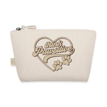 think pawsitive | Colors can be changed - Organic Pouch - nature - Front