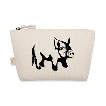 pig sweet pig pig animal vector 05 - Organic Pouch - nature - Front