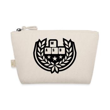 Computer WASD laurel wreath stars - Organic Pouch - nature - Front
