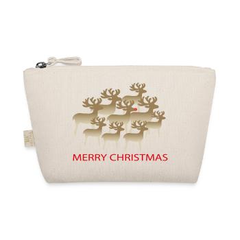 Christmas Reindeer - Organic Pouch - nature - Front