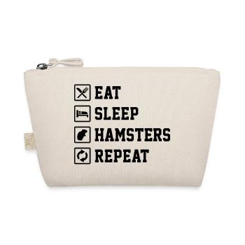 Eat Sleep Hamsters Repeat Hamster Owner Hamster Lo - Bio-Täschchen - Natur - Vorne