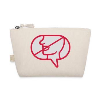 Do not communicate icon speech bubble - Organic Pouch - nature - Front