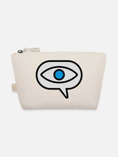 Eye Seeing Comic Speech Bubble - Organic Pouch - nature - Front