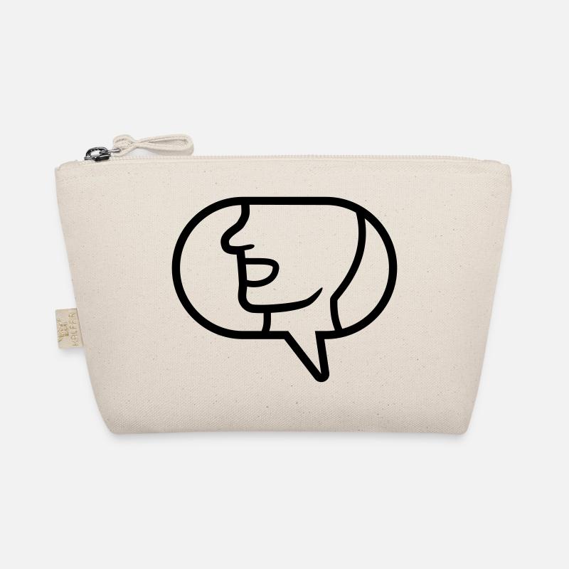 Simple icon communicate speech bubble Organic Pouch
