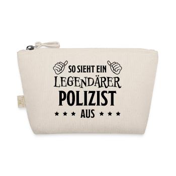 Polizist Lustiger Spruch Polizei Polizist Geschenk - Bio-Täschchen - Natur - Vorne
