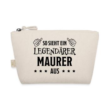 Maurer Lustiger Spruch Baustelle Maurer Geschenk - Bio-Täschchen - Natur - Vorne