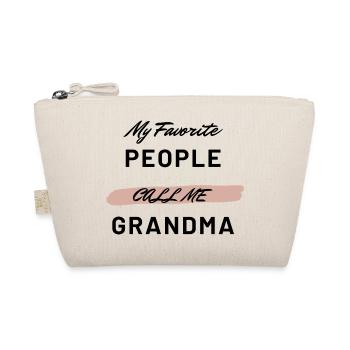 Funny My Favourite people call me Grandma Design - Bio-Täschchen - Natur - Vorne