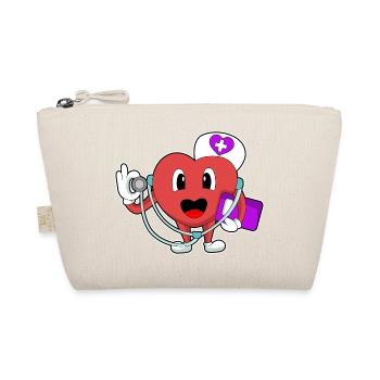 Heart Nurse Stethoscopes - Organic Pouch - nature - Front
