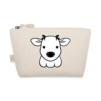 cow cute animal farm animals funny cows new 1 - Organic Pouch - nature - Front