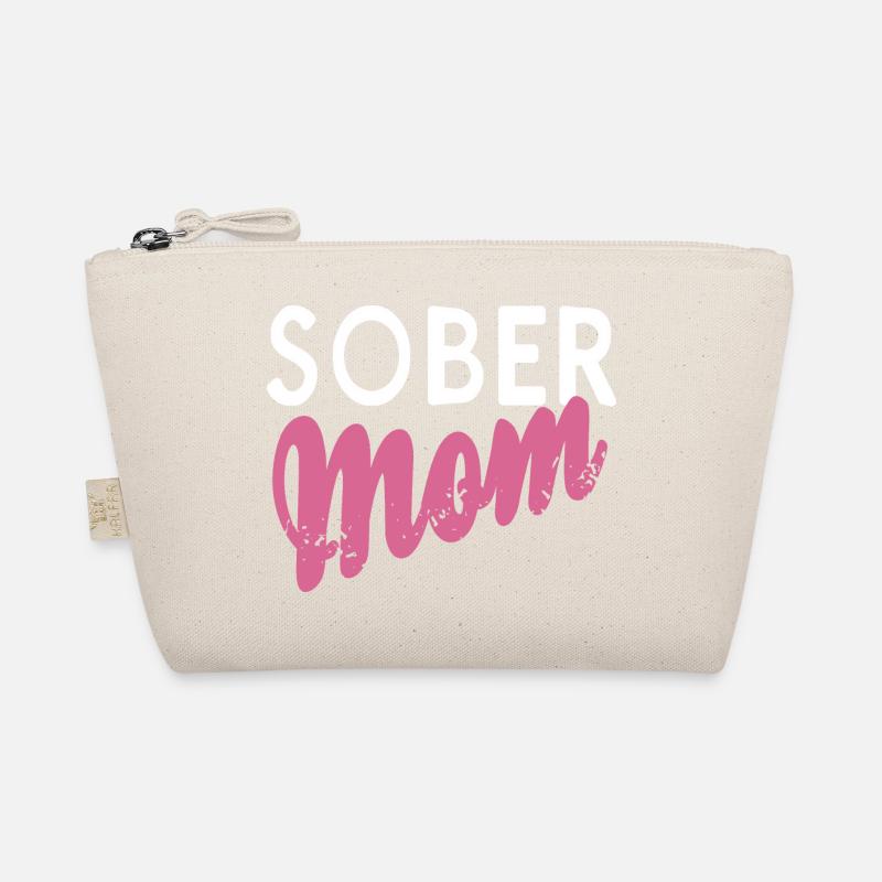 Sober Mom Retro Sobriety Designs Organic Pouch