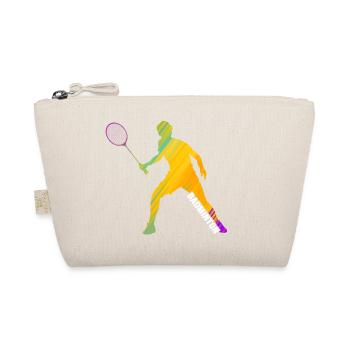 badmintonspieler federball badminton - Bio-Täschchen - Natur - Vorne