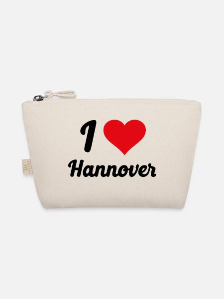 I Love Hannover - Bio-Täschchen - Natur - Vorne