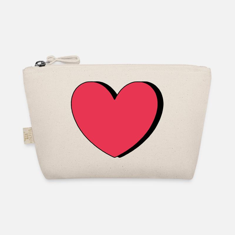 Saint-Valentin cœur rouge, st.valentin Trousse biologique
