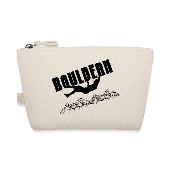 Retro Graphic Climbing Bouldering Rock Climber Mou - Bio-Täschchen - Natur - Vorne