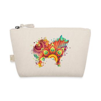 German Spitz Deutscher Spitz Hund Design Hunde - Bio-Täschchen - Natur - Vorne