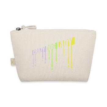 crazy dog lady quote - Organic Pouch - nature - Front