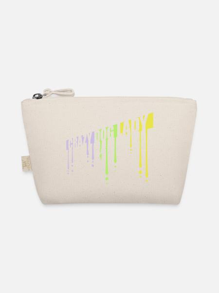 crazy dog lady quote - Organic Pouch - nature