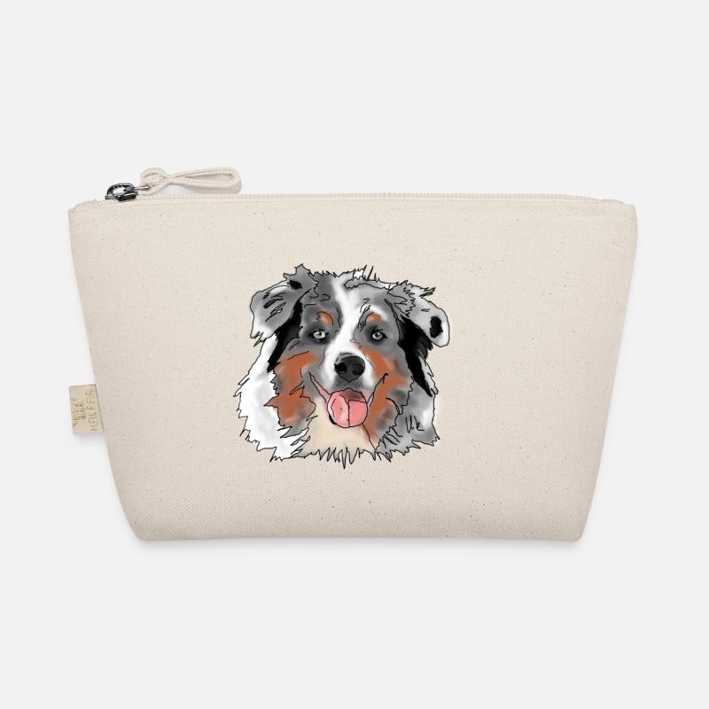 Australian Shepherd - Bio-Täschchen - Natur