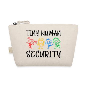 Tiny Human Security Daycare Provider Babysitting D - Bio-Täschchen - Natur - Vorne