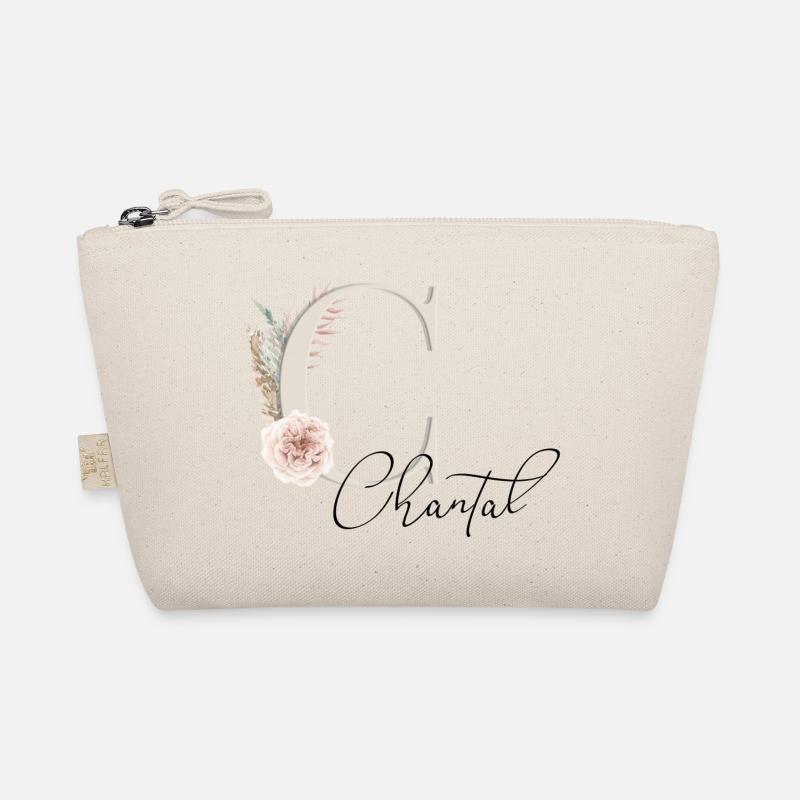 Chantal! Name Boho - Organic Pouch - nature
