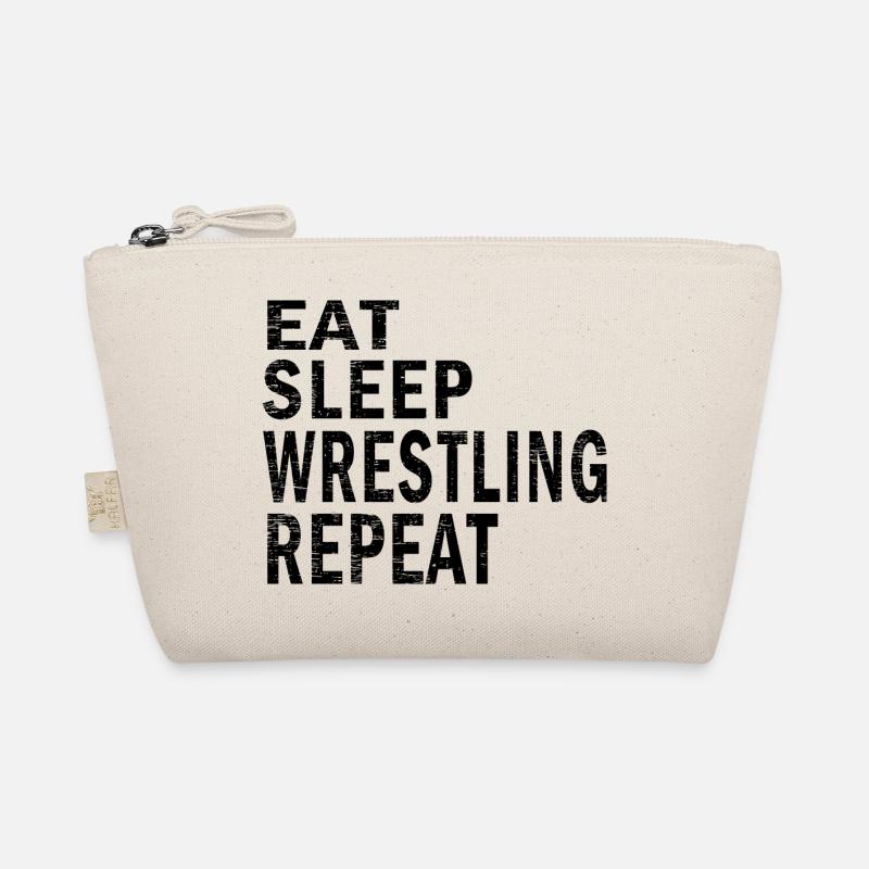 Eat sleep Wrestling repeat for Wrestling lovers - Bio-Täschchen - Natur