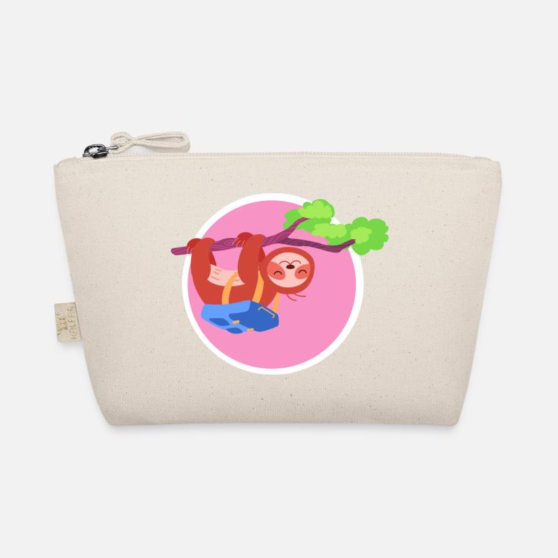 Sloth pink Organic Pouch