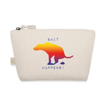 Shit happens! Hund gets shit done - Bio-Täschchen - Natur - Vorne