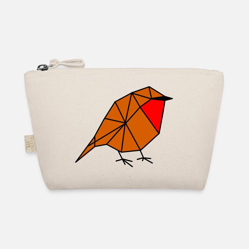 Geometric Robin Organic Pouch