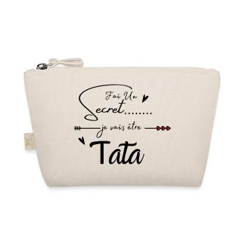 Je vais être tata - Trousse biologique - nature - Devant