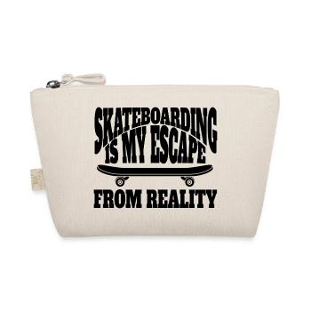 Skateboard Skaten Skate-Fan Skateboarding Skater - Bio-Täschchen - Natur - Vorne