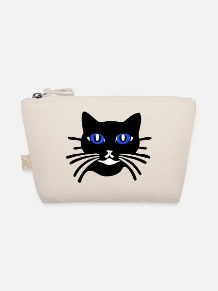 Cat cartoon (Colors customizable) - Organic Pouch - nature - Front