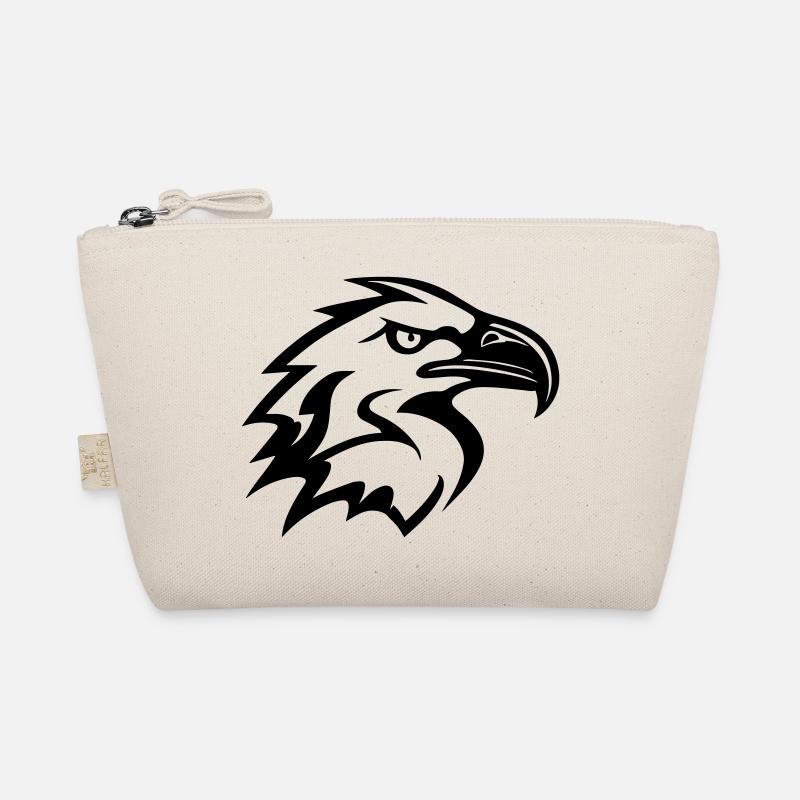 Stilisierter Adlerkopf im Profil Bio-Täschchen