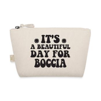 Boccia player Clothing with bocce balls Boccia - Organic Pouch - nature - Front